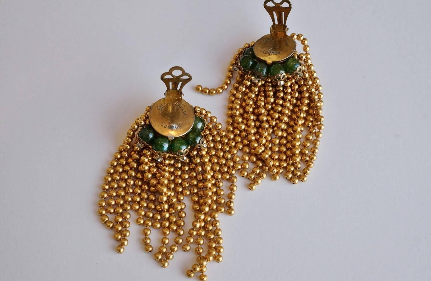 Mid-20th Century Paris House London Jewellery, Pair of Earrings, 1950s, English For Sale