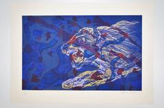 ‘French Foreign Legionnaires Being Eaten by a Lion in the Sahara Desert’, Print