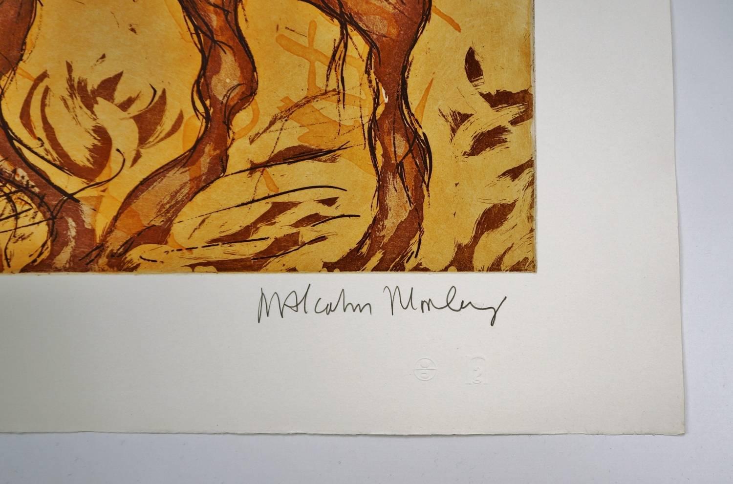 Canadian Malcolm Morley Print ‘Loneliness of Warrior’, 1984, American For Sale
