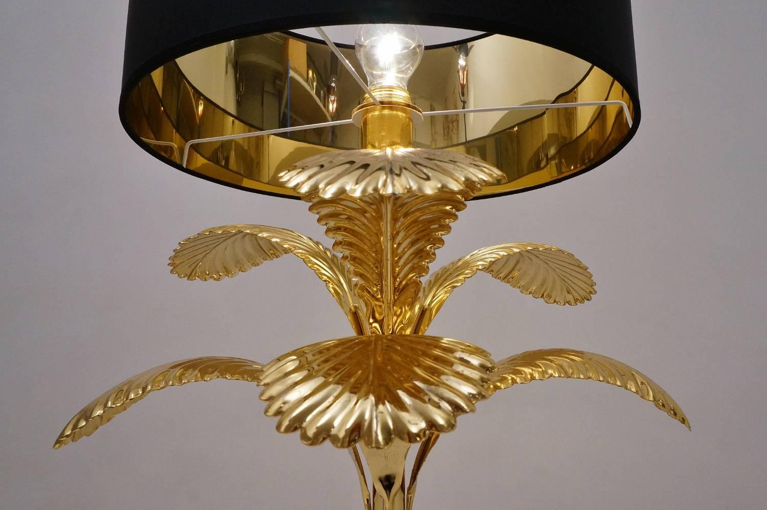 Late 20th Century Palm Tree Table Lamp in the Style of Hans Kögl, circa 1980s, German