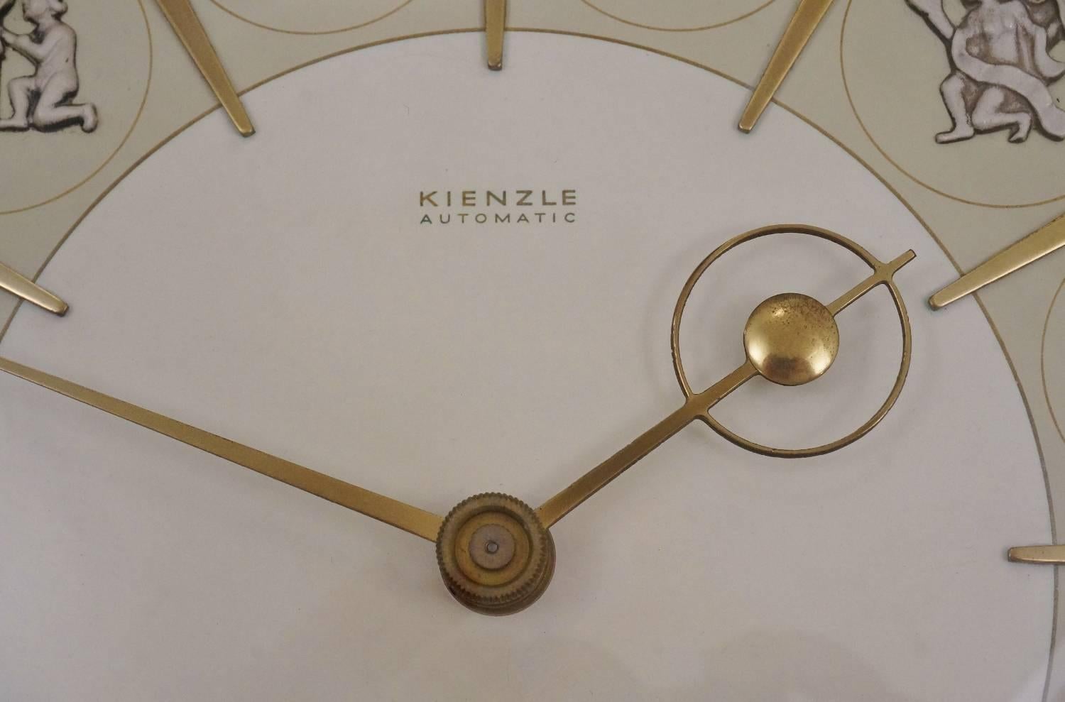 Kienzle Clock Zodiac Images, circa 1950s, German In Good Condition In London, GB