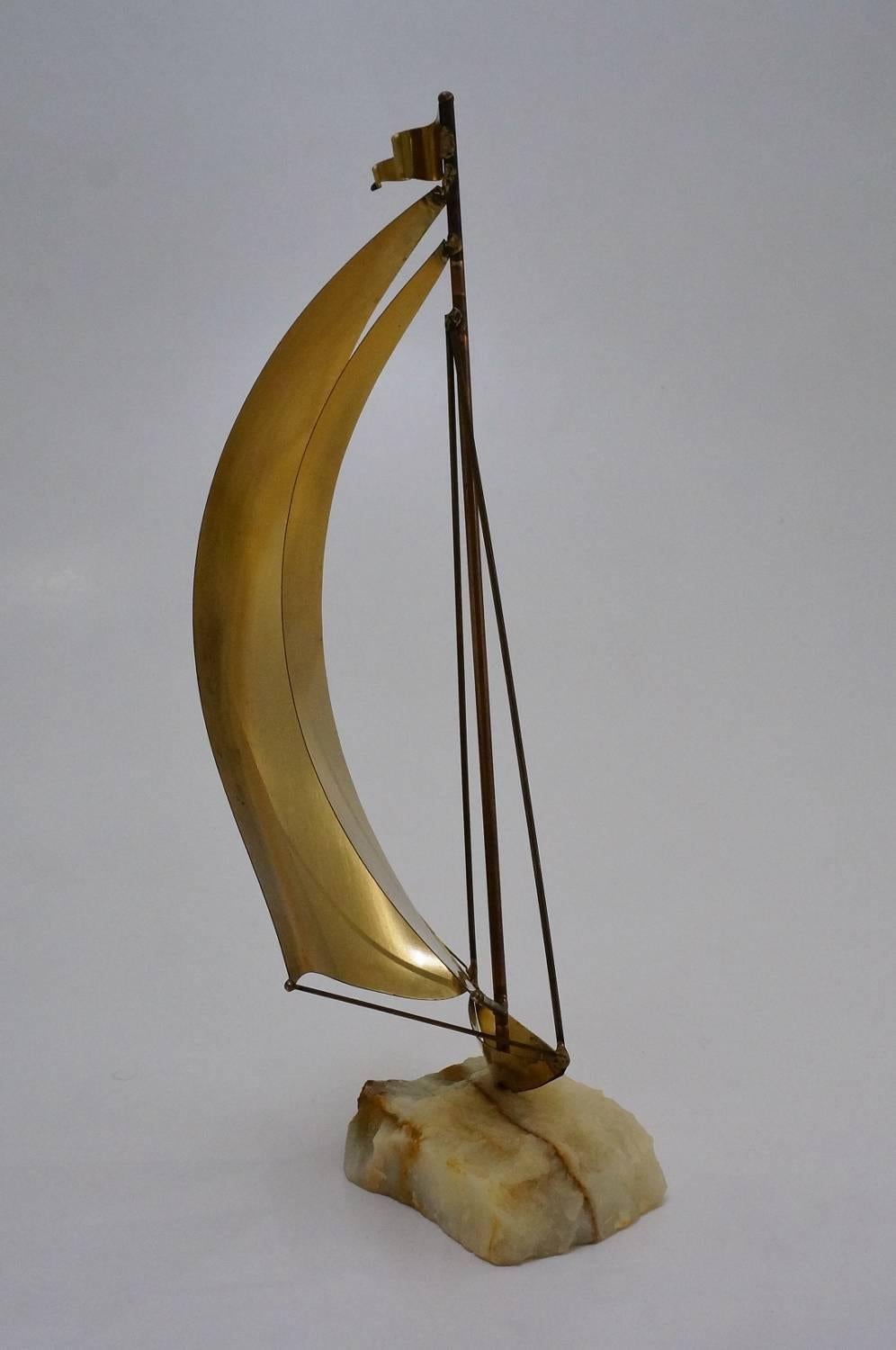 DeMott Boat Brass Sculptures, Set of Four, American, circa 1970s 1