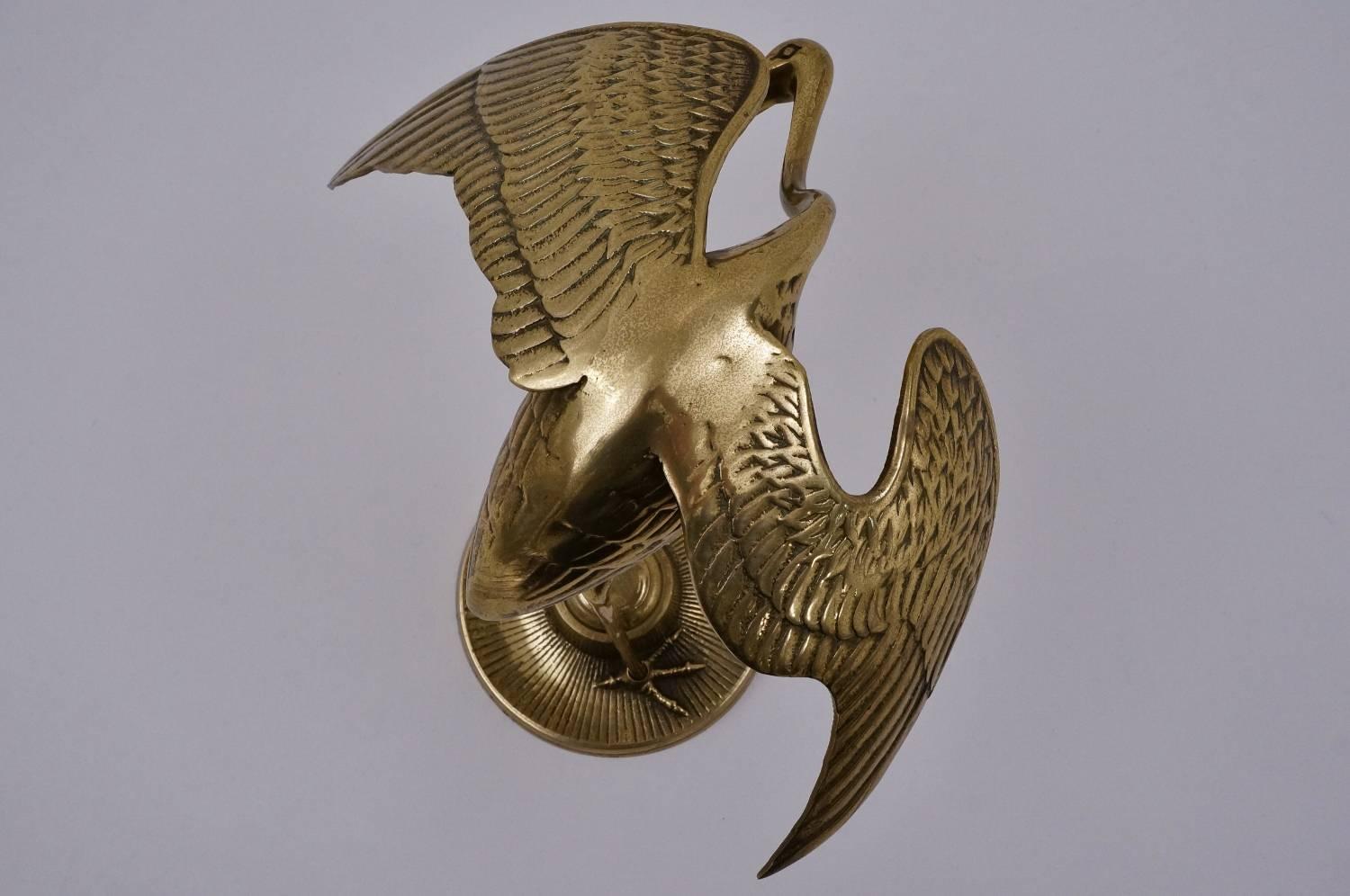 Pair of Brass Bird Sculptures, Herons, circa 1960s, French 2