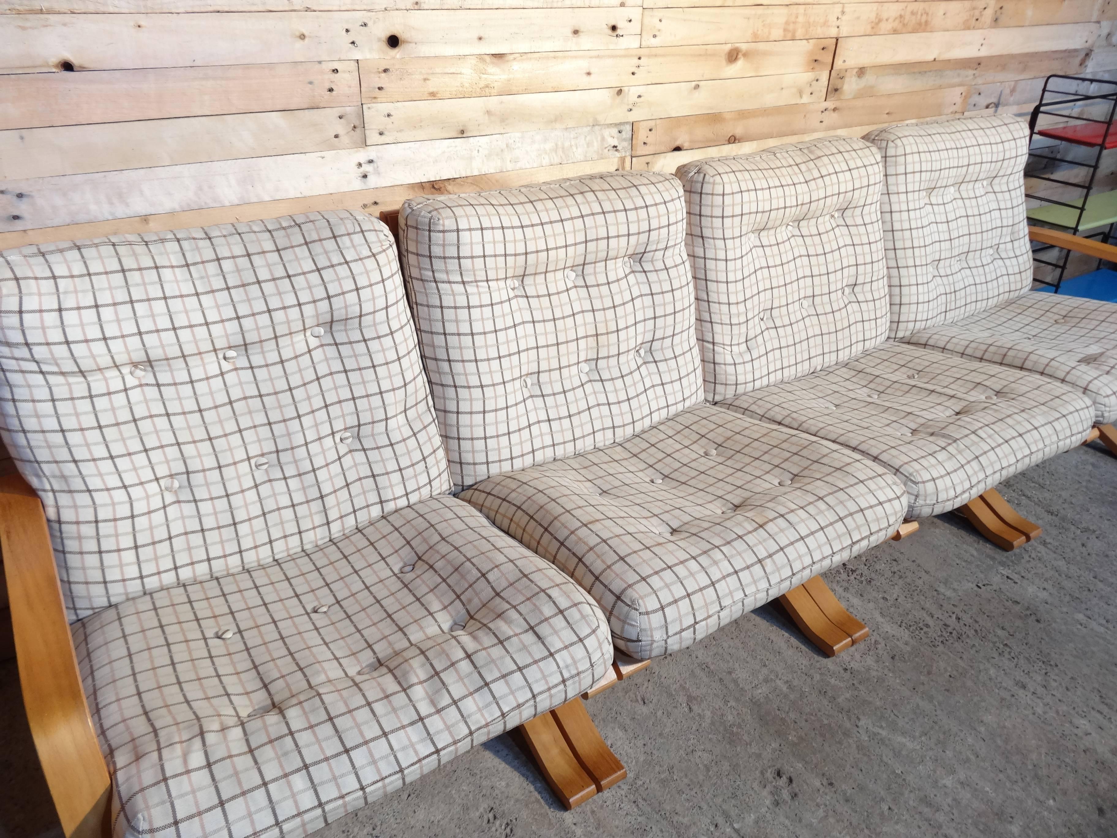 Norwegian Mid-Century Modern 1960 Retro Danish Ingmar Relling Siesta Sofa or Chairs For Sale