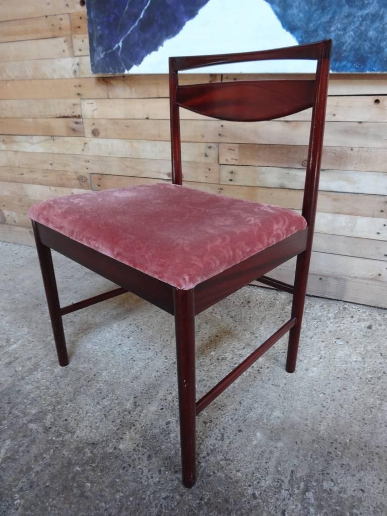 English Mid-Century Modern 1960 6x Rosewood McIntosh Dining Chairs