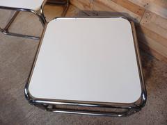 1960s Chrome / White Cube Coffee Tables (only 1 available)