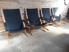 Sought After Vintage Original Scandinavian Ingmar Relling Bentwood Siesta Chairs