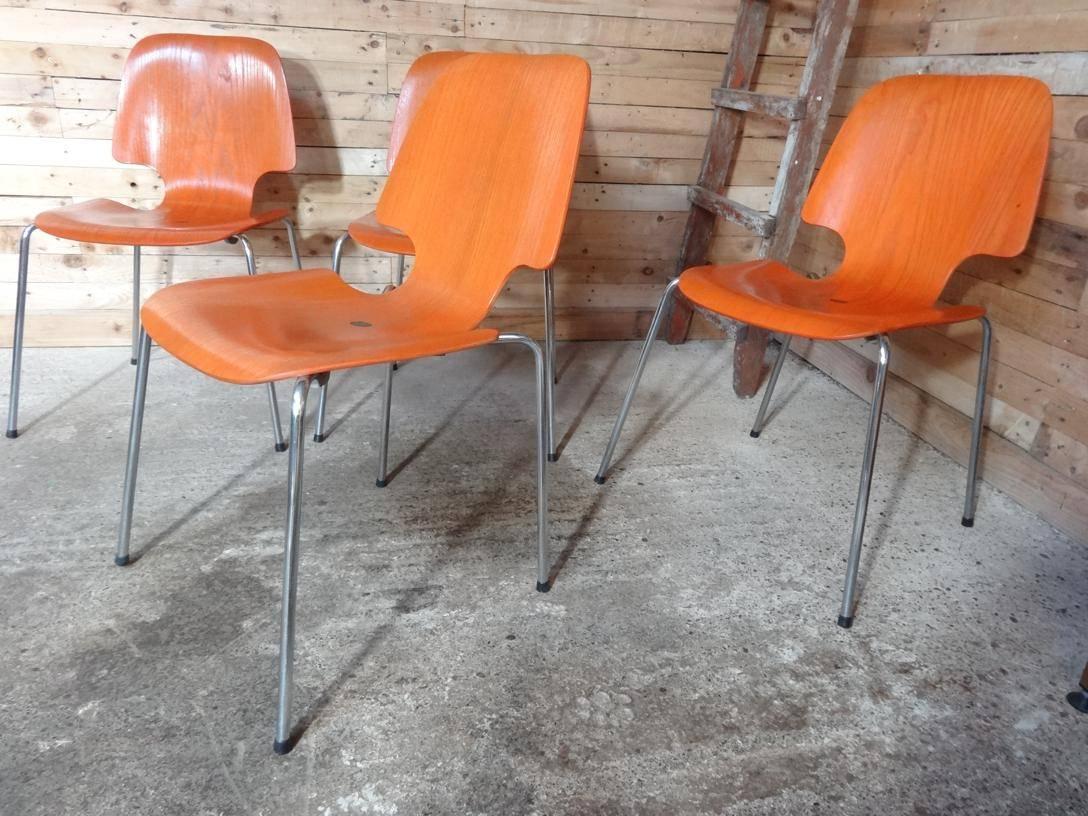 vintage metal dining chairs