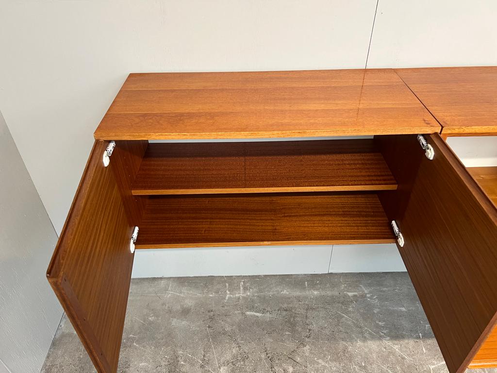 Exceptional Totally Free-Hanging XL Teak 1960 Retro Sideboard / Credenza For Sale 8