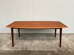 Mid-Century Teak Coffee Table, Scandinavian Style, Solid Teak Legs, 1960s