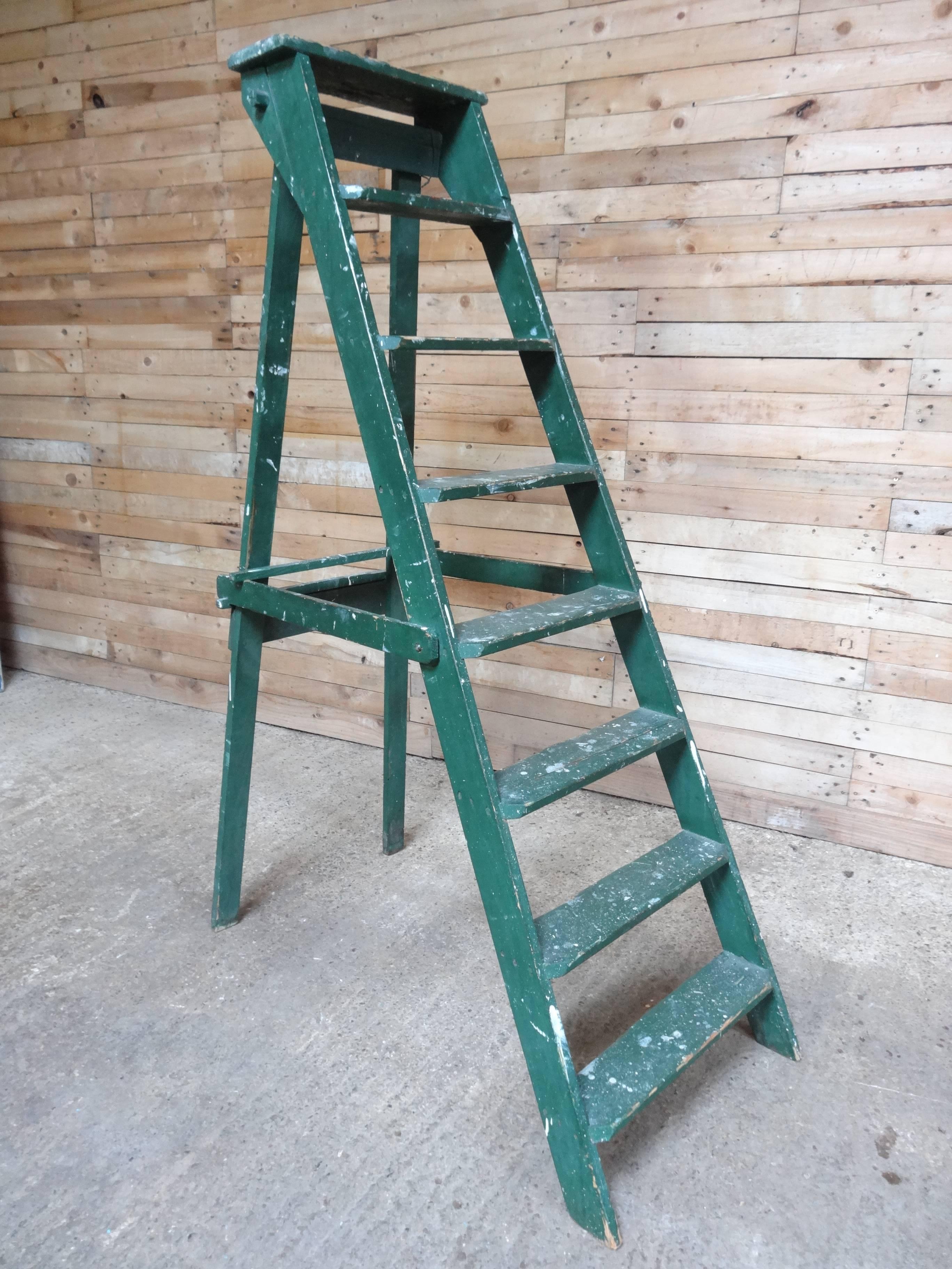 wooden fruit picking ladder