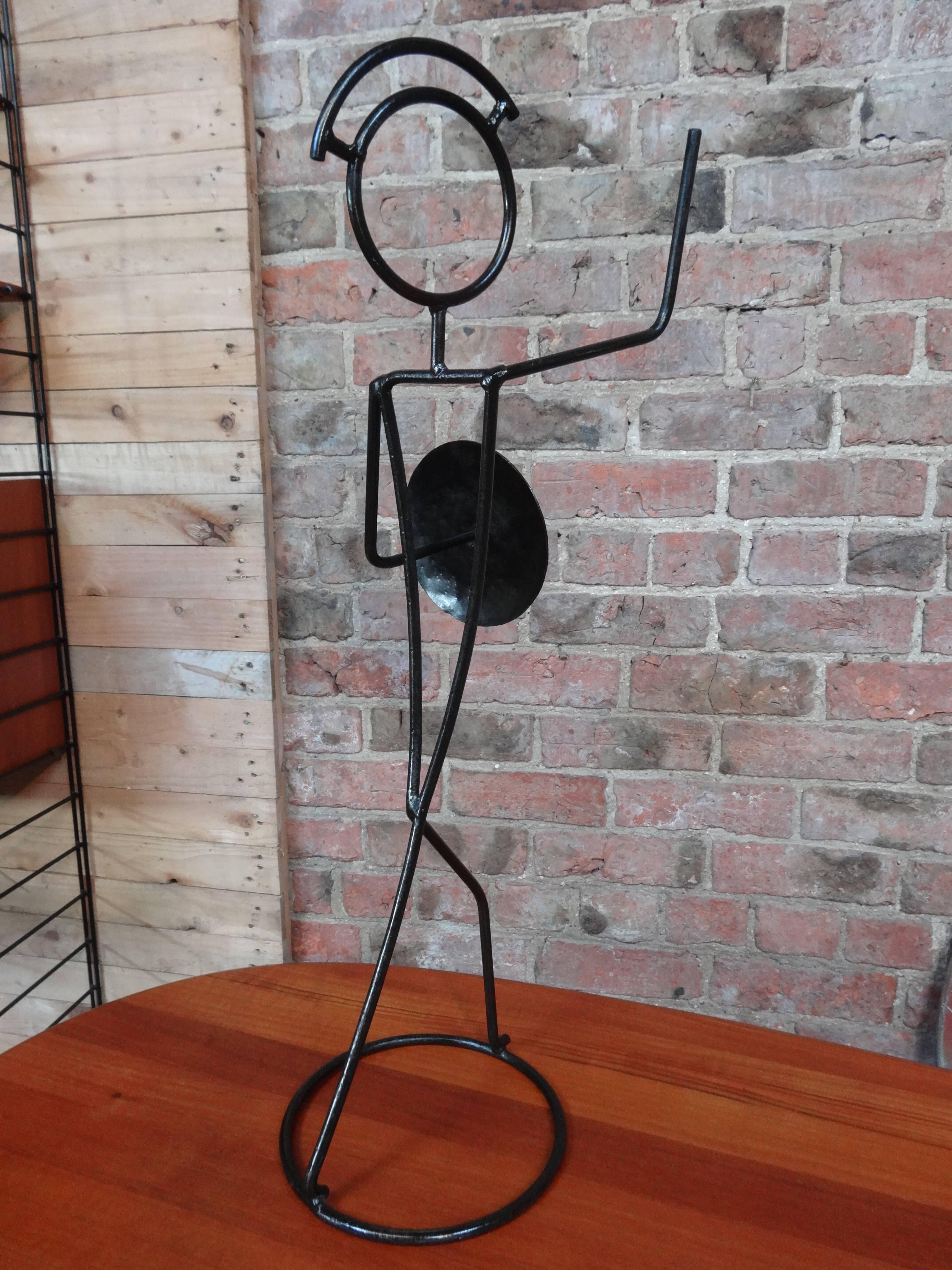 Contemporary Modern Metal Sculpture ''The Last Warrior'' For Sale 1