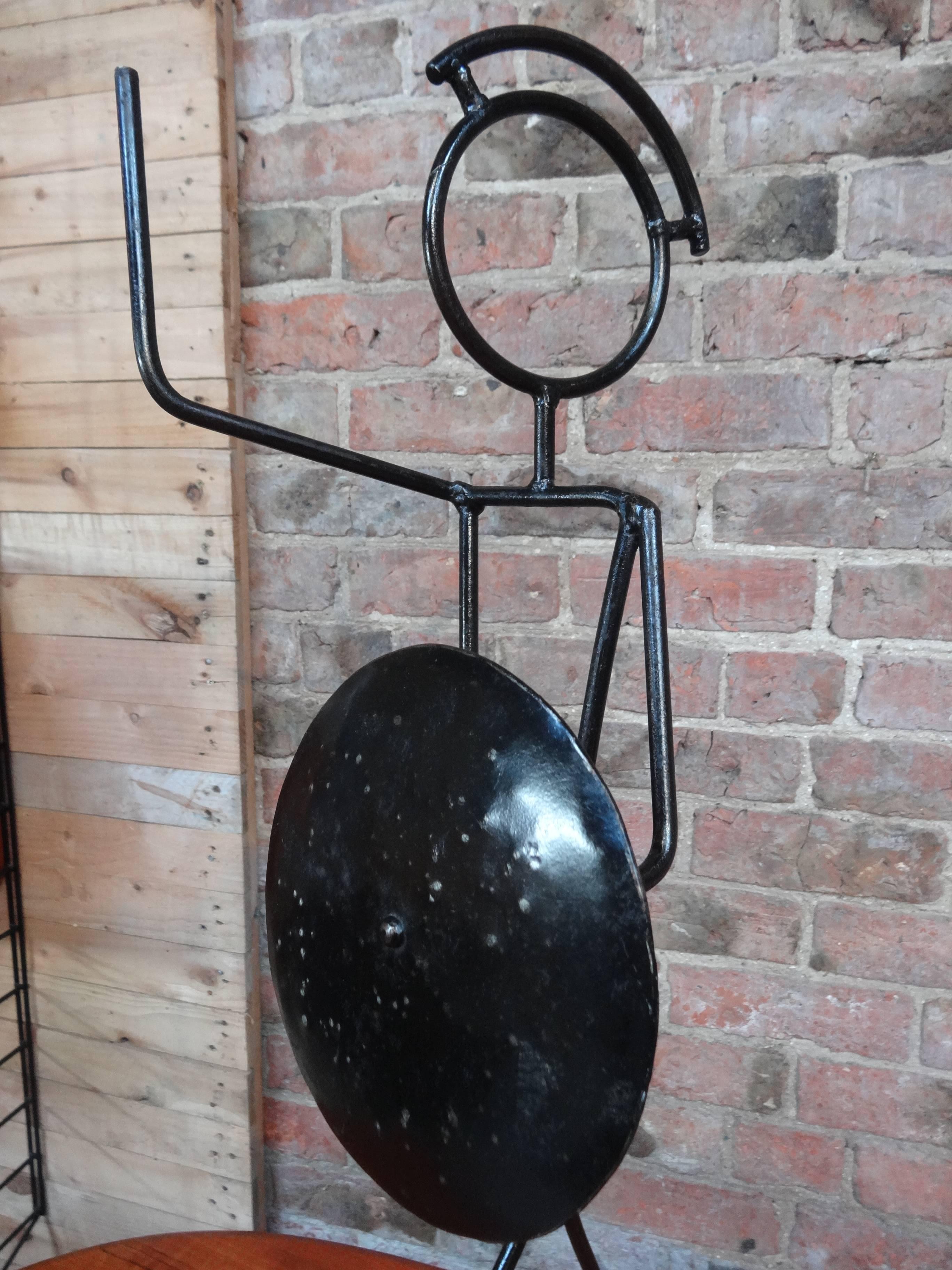 Contemporary Modern Metal Sculpture ''The Last Warrior'' In Good Condition For Sale In Markington, GB