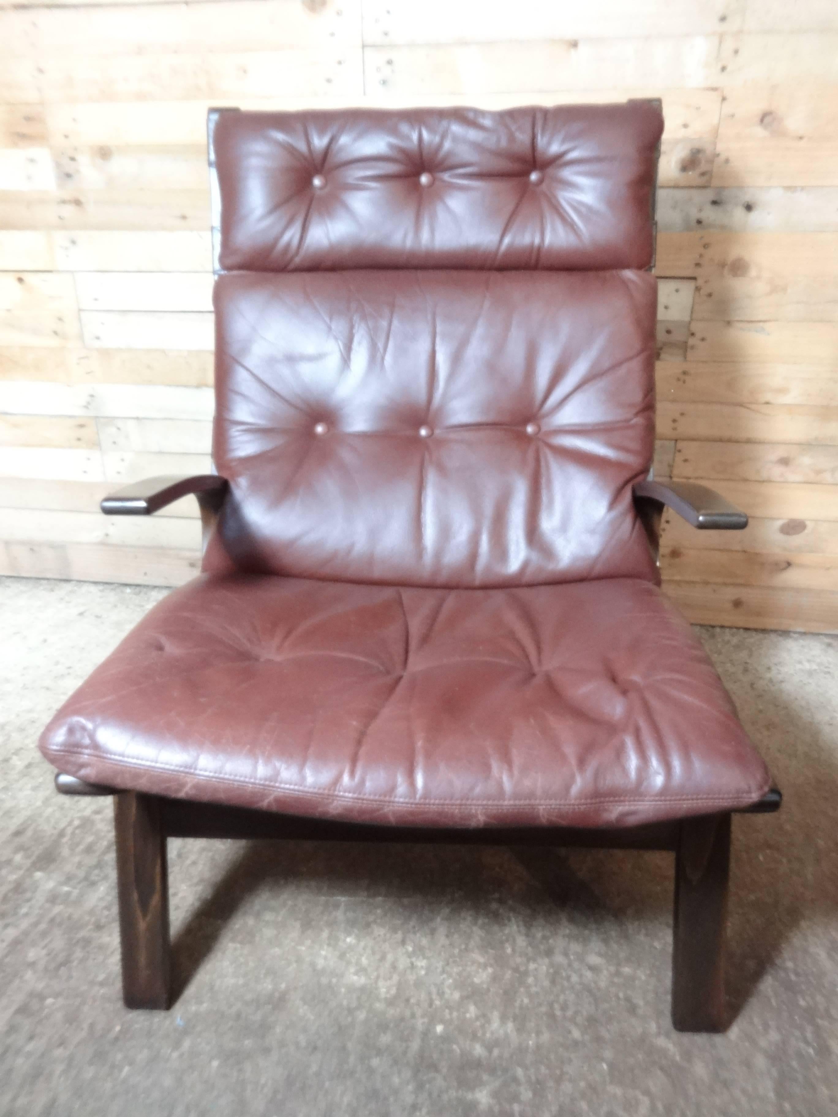 Silla Siesta Retro Danesa de mediados de siglo, 1960, Ingmar Relling Moderno de mediados de siglo en venta