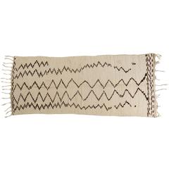 Mid-Late 20th Century Beni Ouarain Rug, Middle Atlas Mountains, Morocco