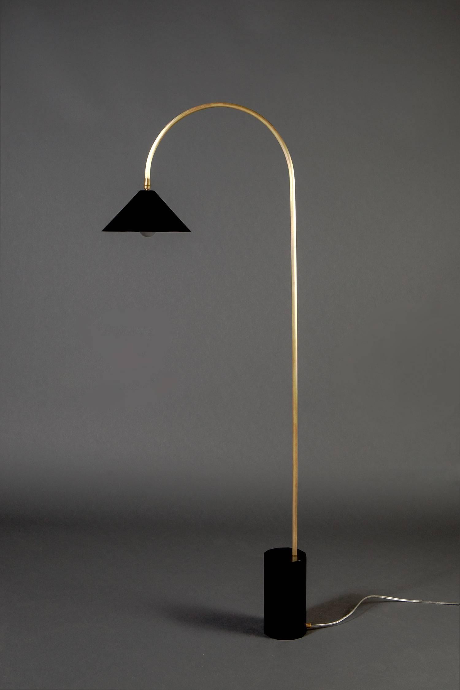 brass task floor lamp
