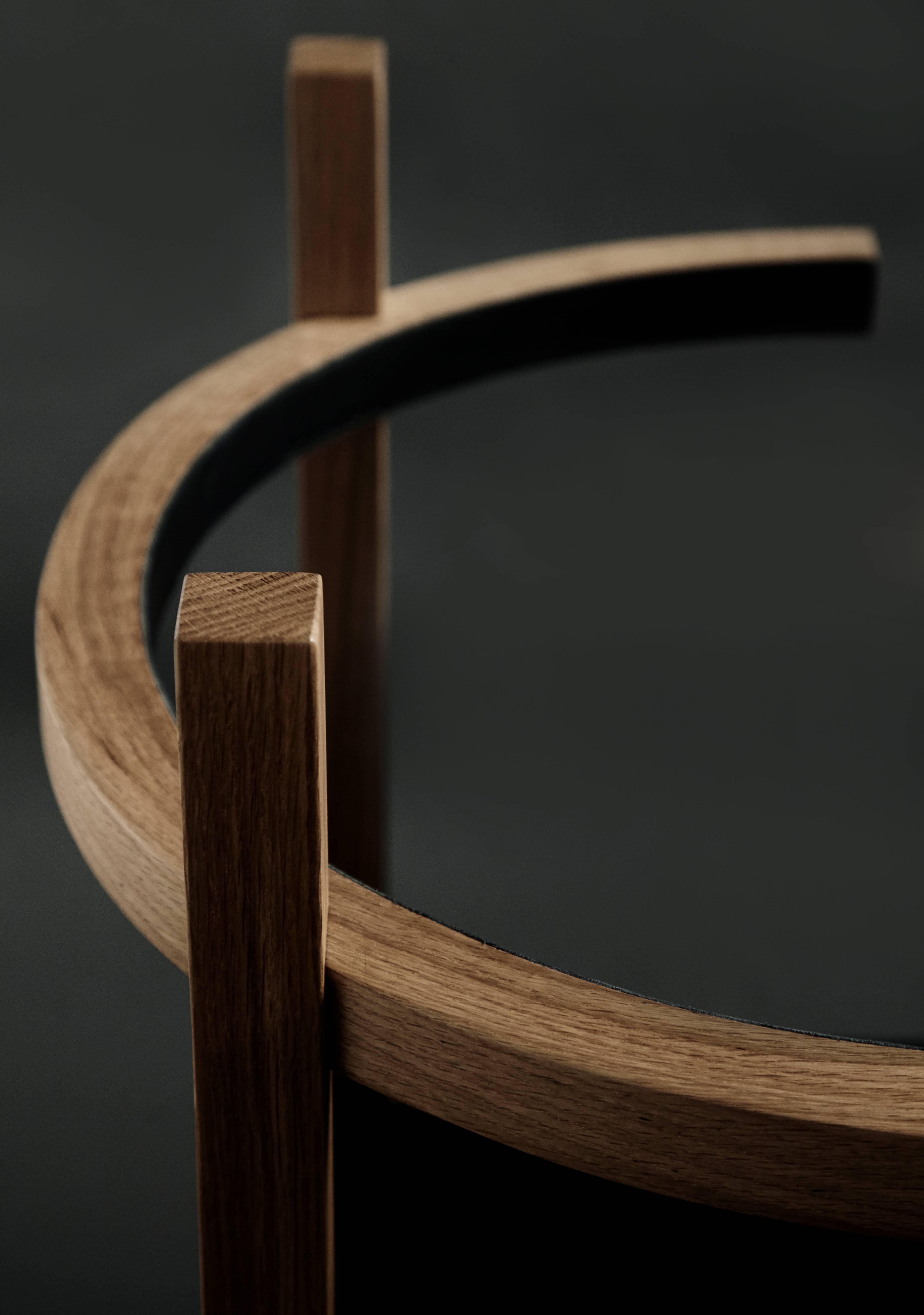 Modern Limited-Edition Soren Chair in White Oak and Ebony Hair-On Hide