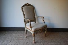 Louis XIV Painted Fauteuil, circa 1760