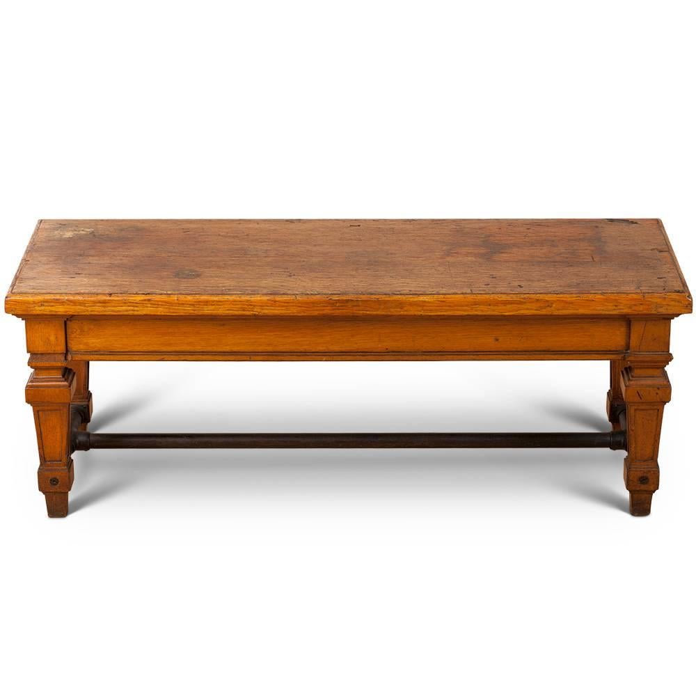 Mid-19th Century Original French Bank Bench, circa 1850