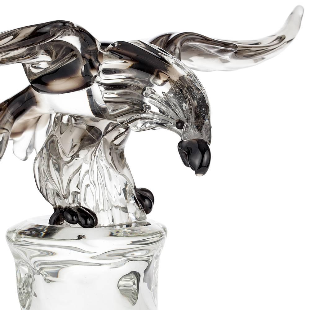 Eagle in Glass from Murano, Mid-Century Modern In Excellent Condition For Sale In Lesquin   , FR