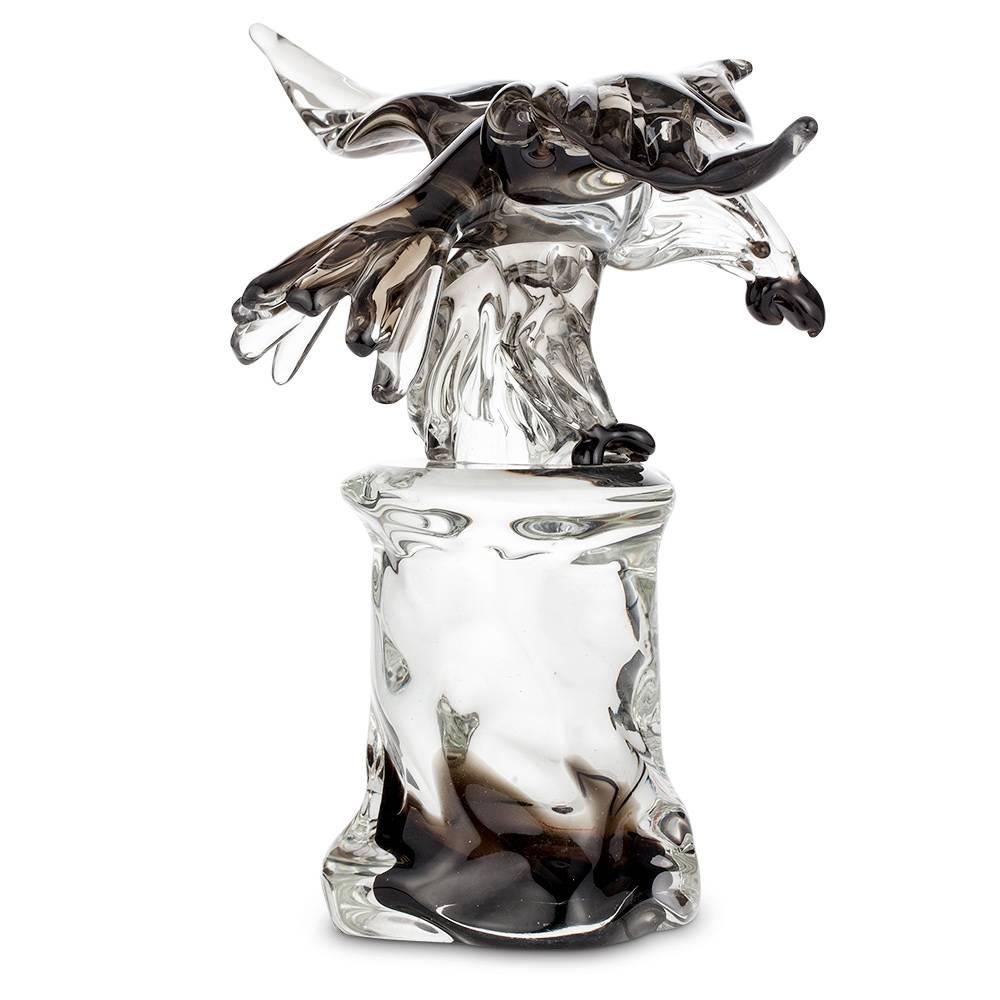 Eagle in Glass from Murano, Mid-Century Modern For Sale 1
