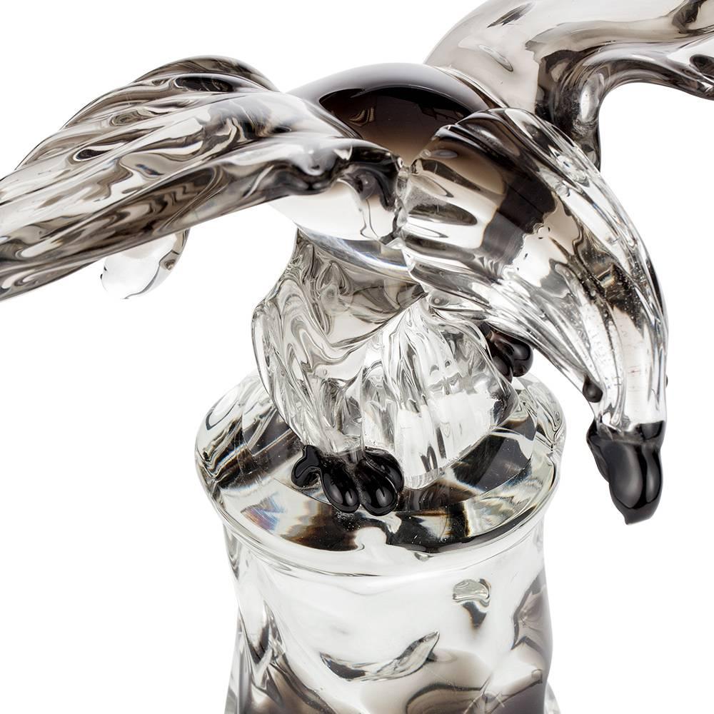 Eagle in Glass from Murano, Mid-Century Modern For Sale 2