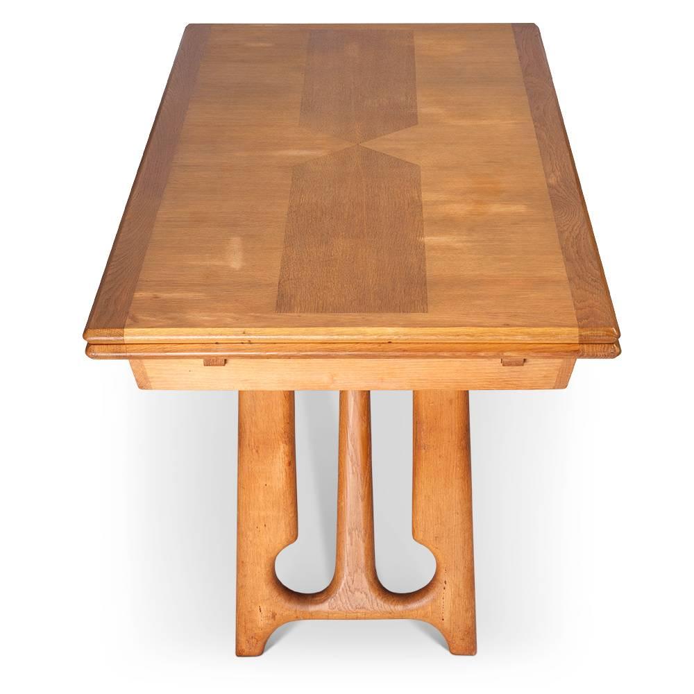 Guillerme et Chambron Oak Dining Table 