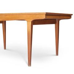 Vintage Danish Oak Scandinavian Dining Table, 1960s