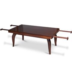Superbe table Art Déco par Gaston Poisson, circa 1940