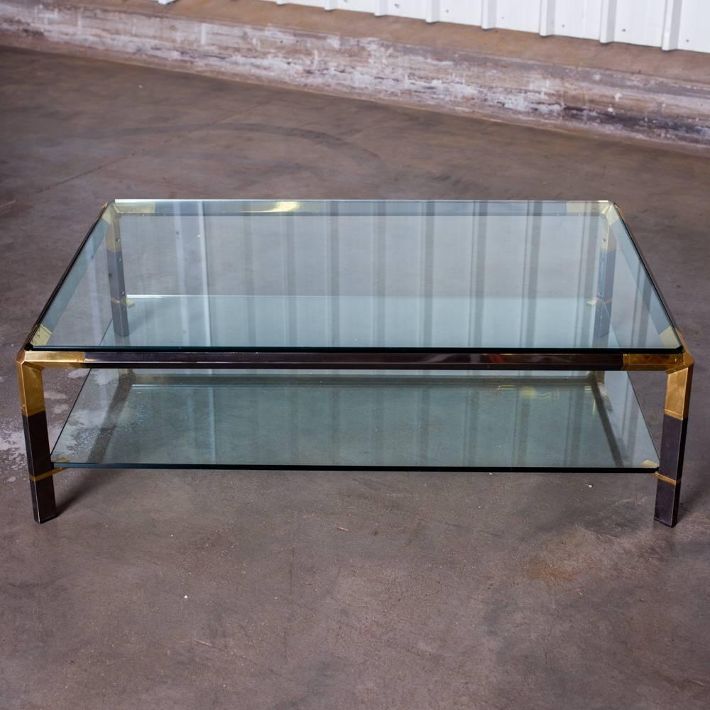 Metal Huge Coffee Table by Philippe Parent, France, circa 1970 For Sale
