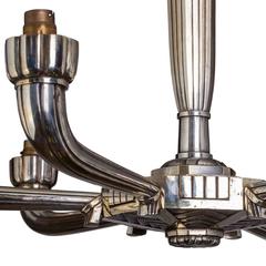 Huge Art Deco Chandelier by Boretti, Lyon, circa 1930