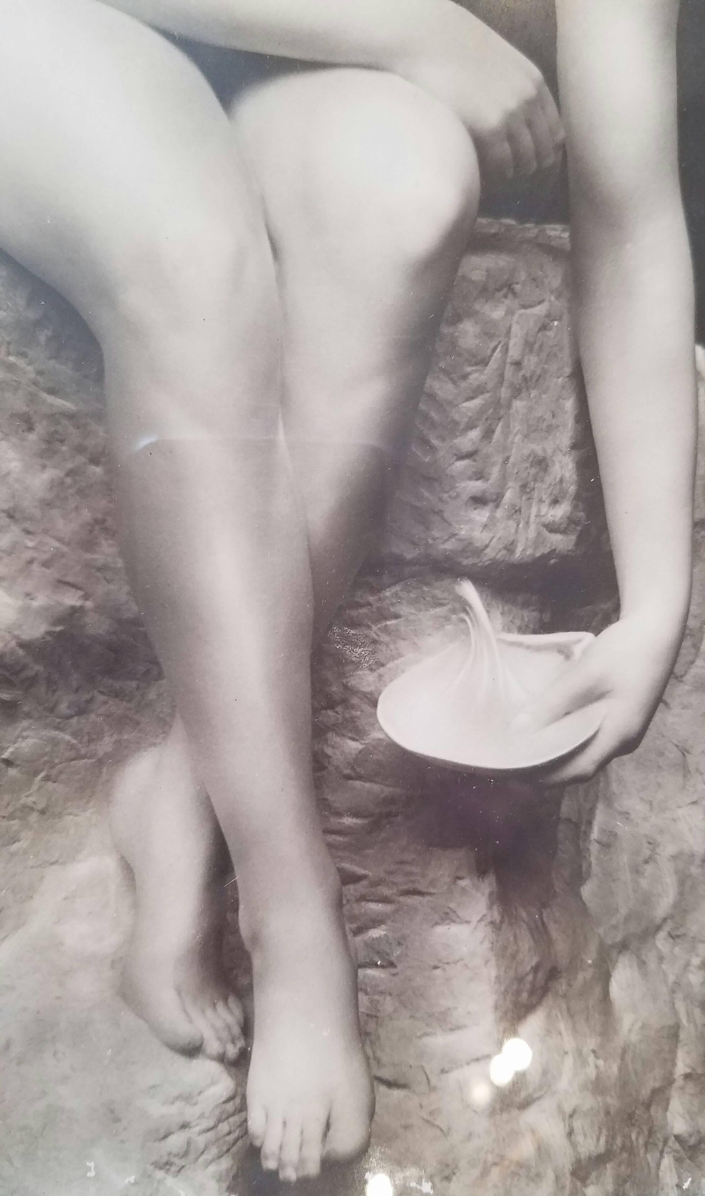 Unknown Pair of Vintage Silver Gelatin Prints of Nudes in Period Frames For Sale