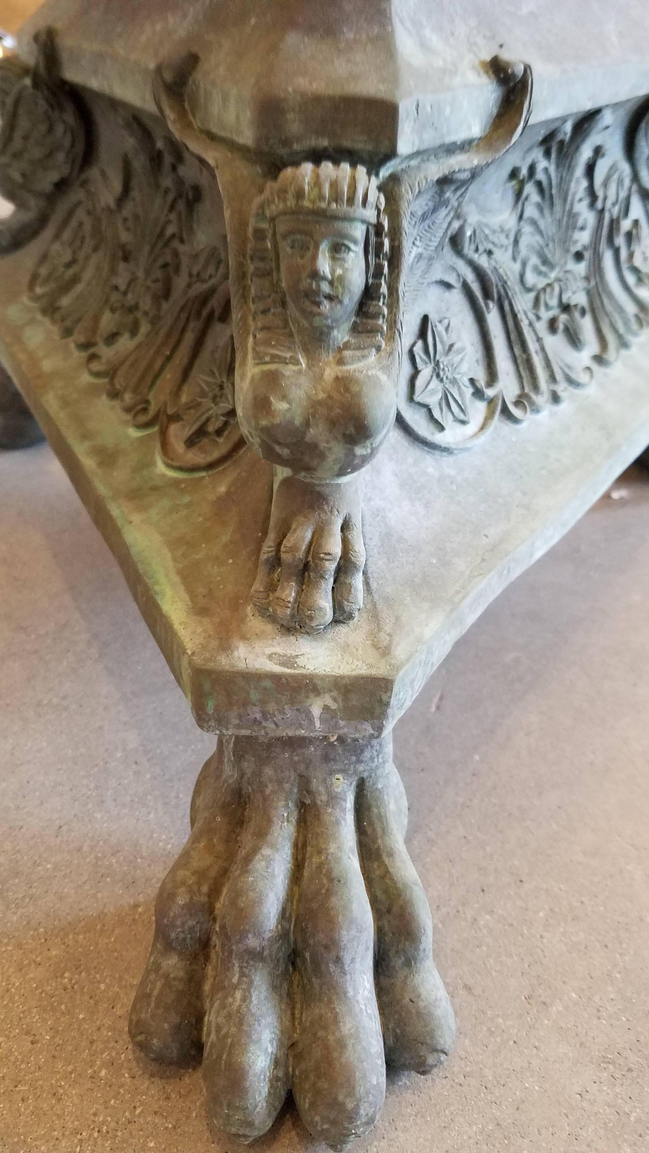 Late 19th Century Bronze BirdbathPlanter/Urn 1