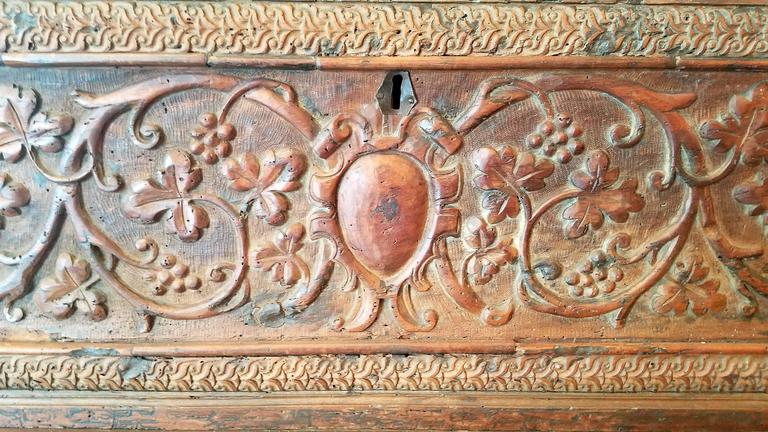 17th Century Italian Renaissance Carved Cassone at 1stDibs