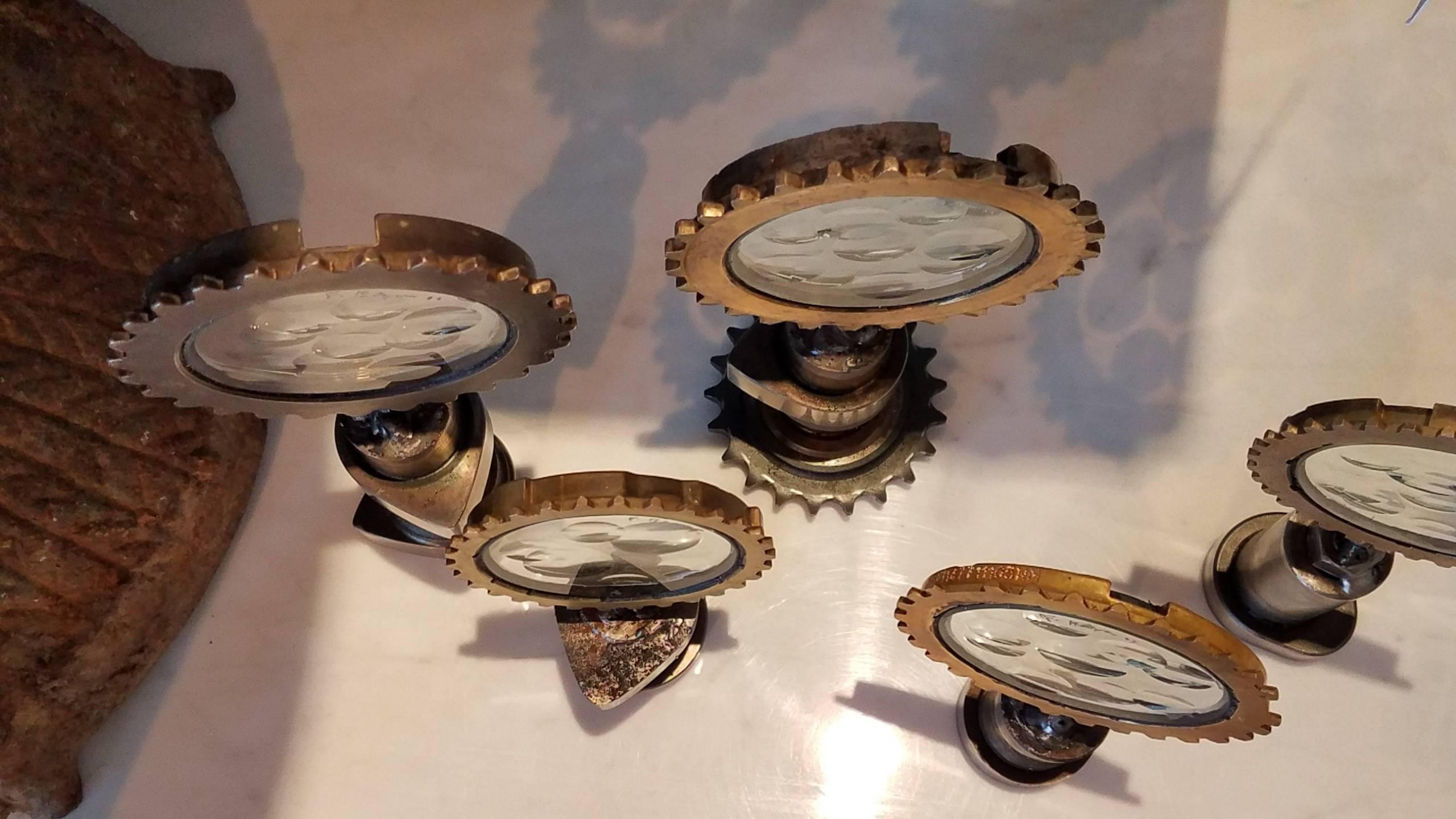 Set of Miniature Magicscope Sculptures by Renowned Artist Feliciano Bejar 1