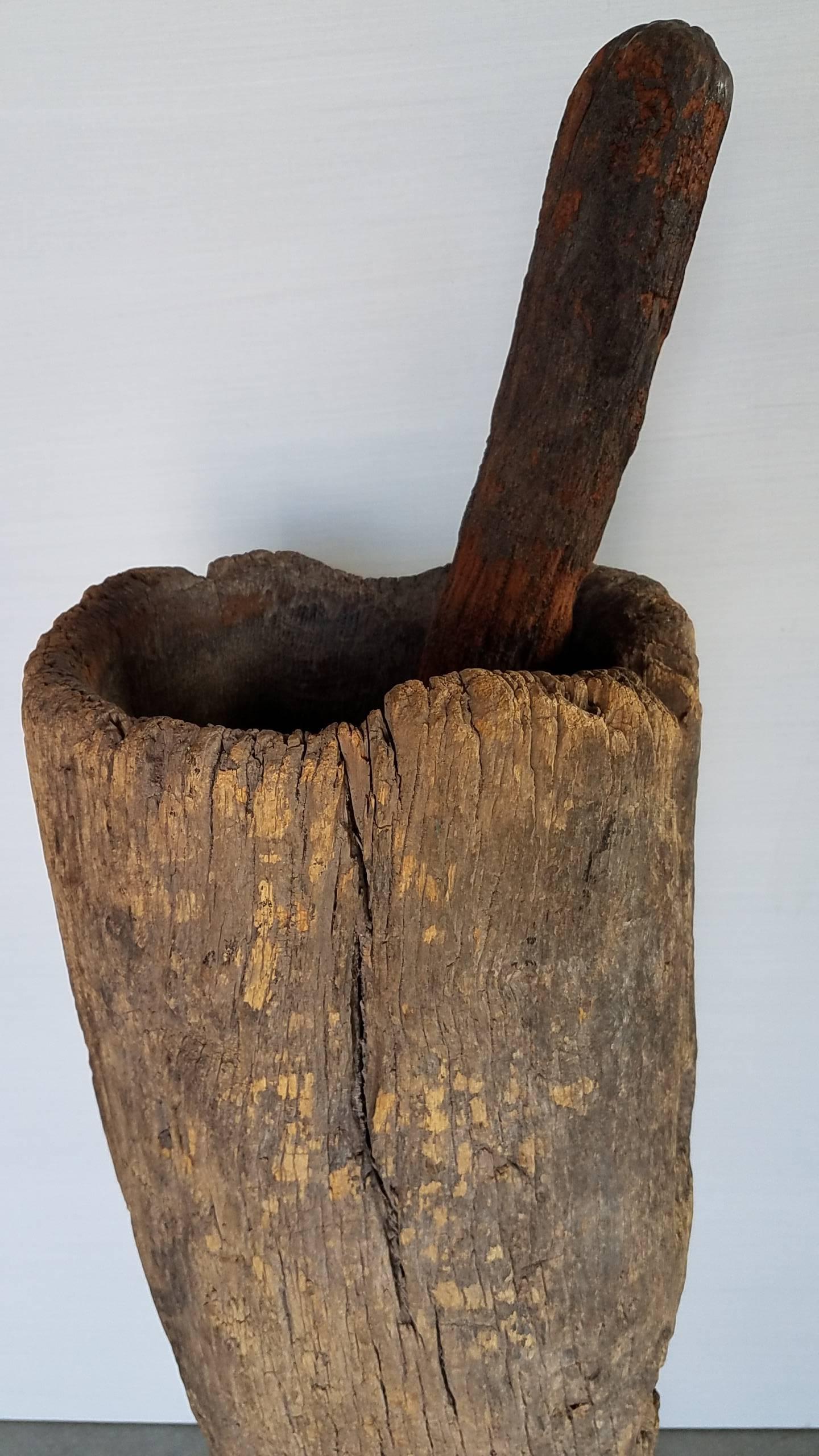 Other Antique Grand Scale Mortar and Pestle For Sale