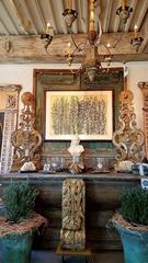 19th Century Painted French Altar with Book Stand