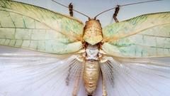 Exceptional Insect Taxidermy Mounted in Glassed Frame