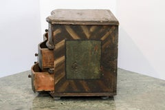 Early 19th Century Painted Jewelry Box from a Southern Swiss Alp Farmhouse