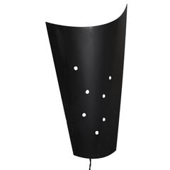 Pair of 1980s Metal Sconces from French Cinema