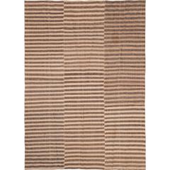 Light Brown Vintage Mazandaran style rug