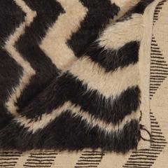 Brown and Tan Vintage Tulu Rug
