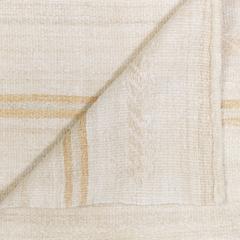 Beige and Tan Vintage Hemp Rug