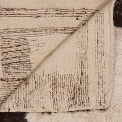 Brown and Cream Vintage Tulu Rug