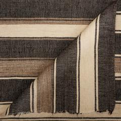 Tan and Brown Vintage Mazandaran Rug