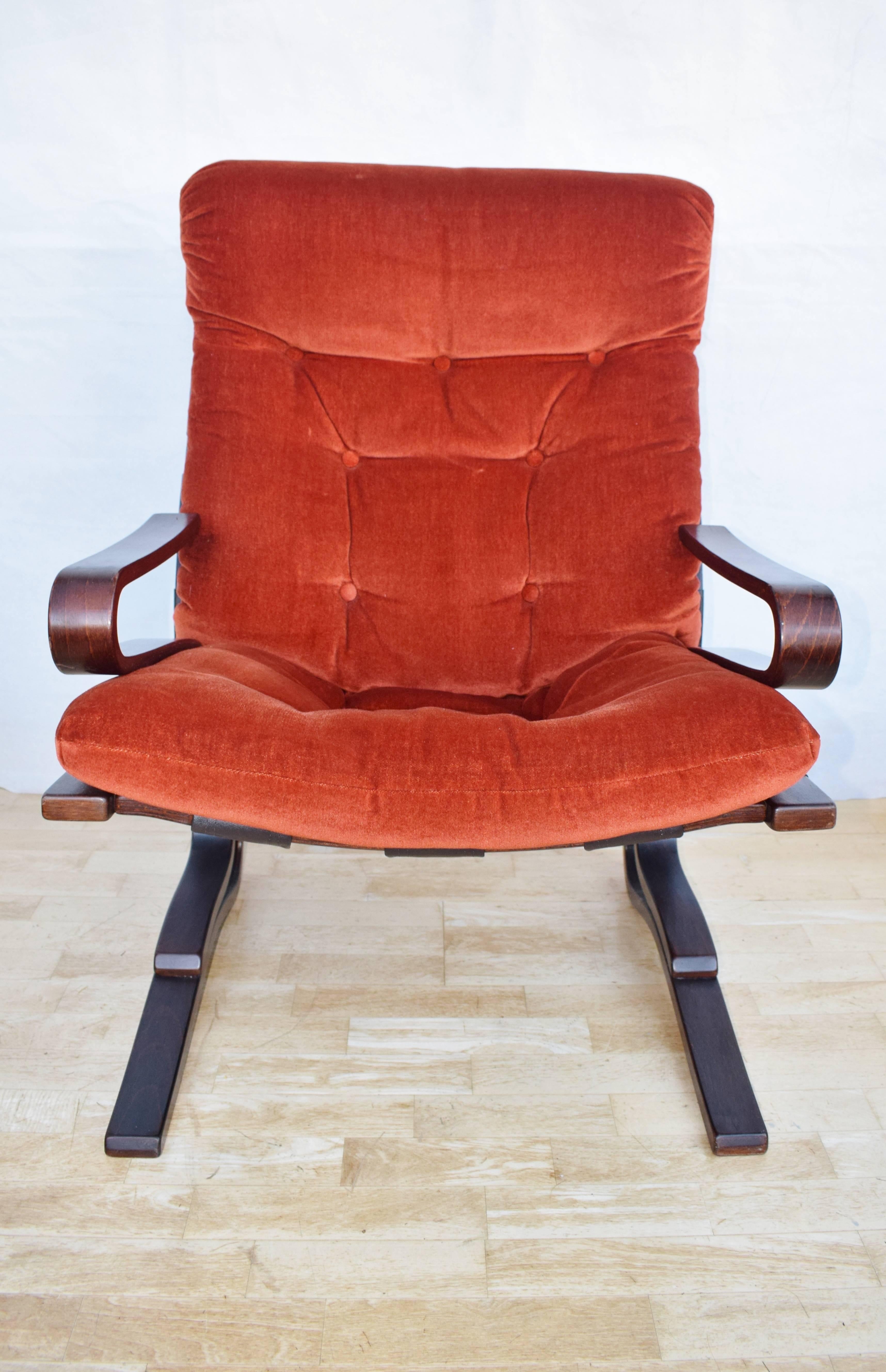 Mid-Century Retro Norwegian Westnofa Lounge Easy Armchair, 1960s In Excellent Condition In Selston, Nottinghamshire