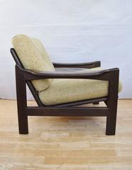Mid-Century Retro Danish Beech and Wool Easy Lounge Armchair, 1960s-1970s