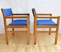 Mid-Century Retro Danish Pair of Armchairs, Børge Mogensen for FDB Mobler, 1970s