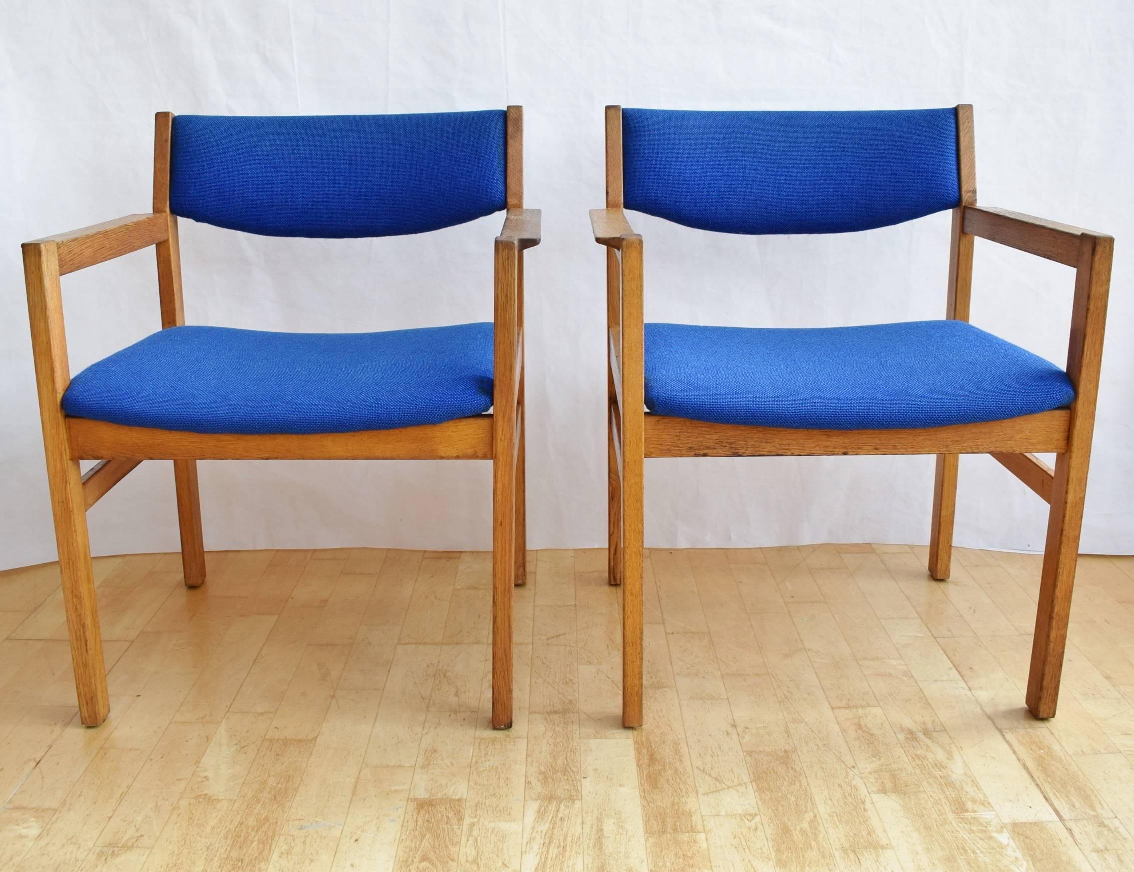 20th Century Mid-Century Retro Danish Pair of Armchairs, Børge Mogensen for FDB Mobler, 1970s For Sale