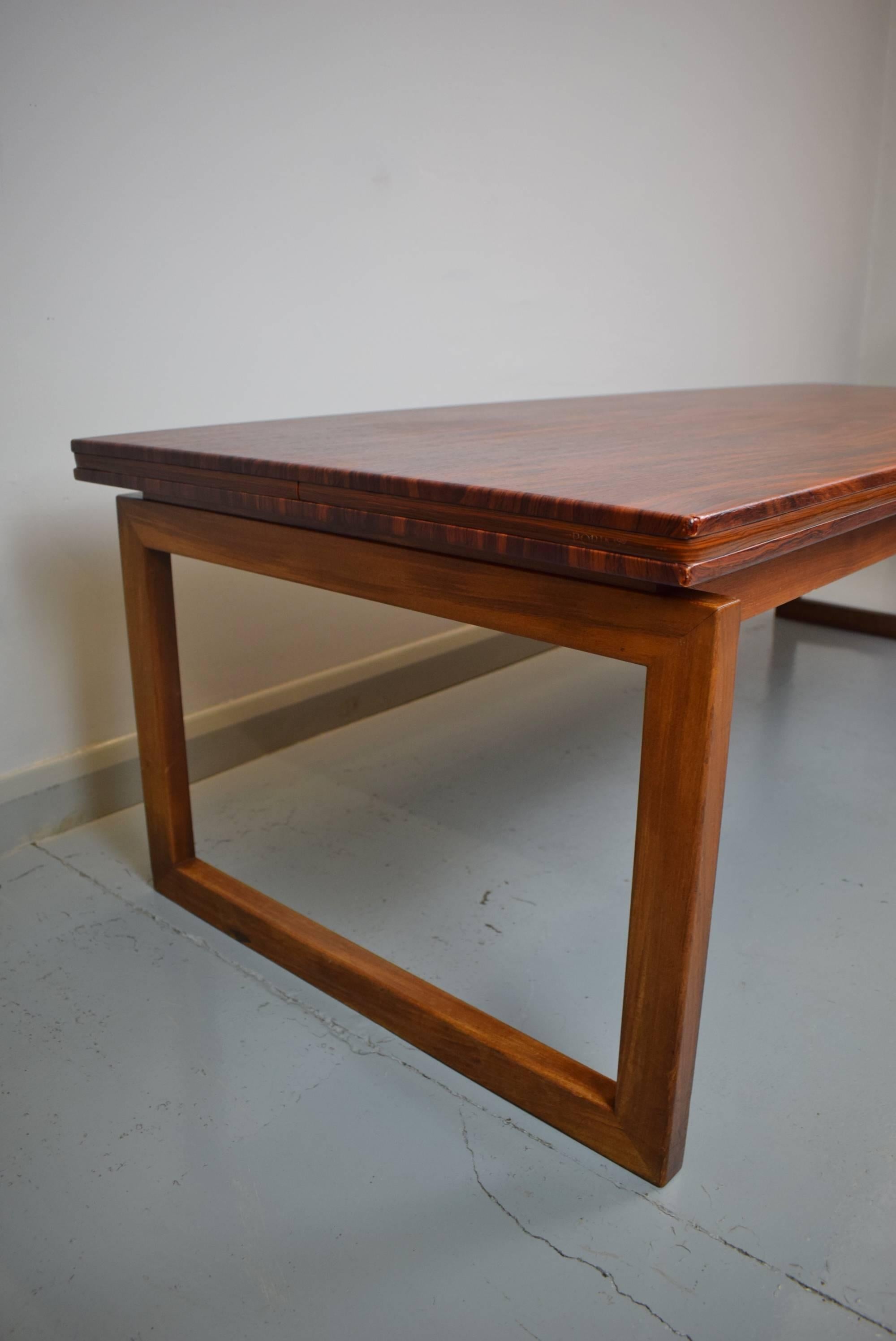 20th Century Mid-Century Retro Danish Large Rosewood Sofa Coffee Table by Anton Kildeberg For Sale
